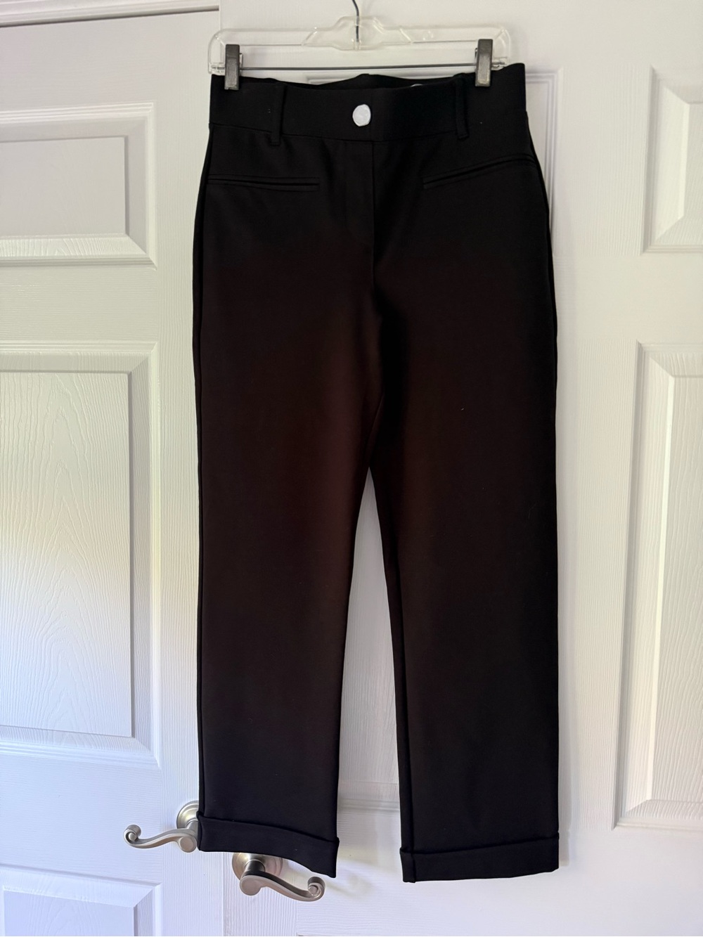 Betabrand Black Easy Crop Trouser NWT